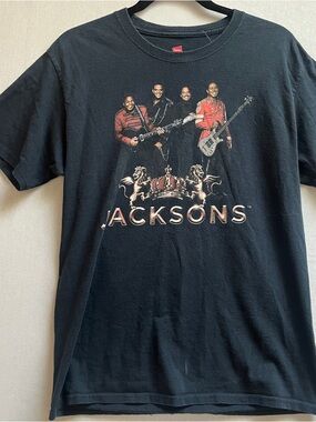 Hanes Jacksons Graphic Band Tee Live in concert Sz M